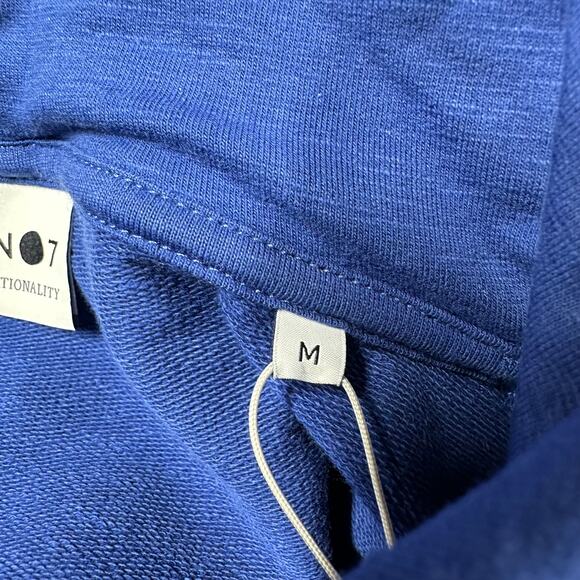 NNO7 NWT Barrow Drawstring Hoodie Print 3383 Men's Blue Size M Pouch Pocket - Picture 4 of 9